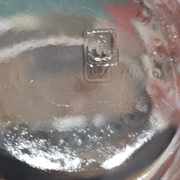 2 Gibson Southwest Old Fashion Glasses 3" Anchor Hocking geometric terracotta gr - Picture 4 of 6